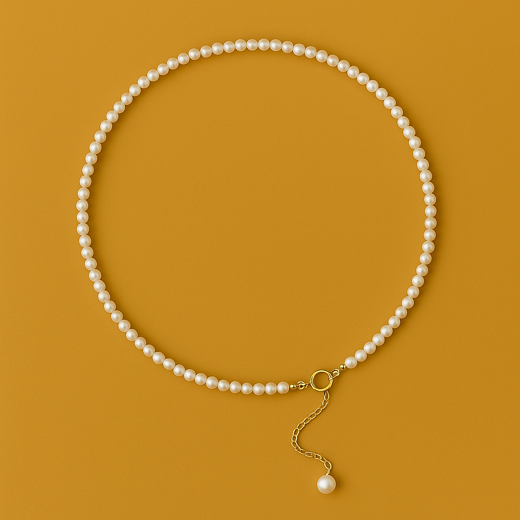 Minimalist Freshwater Pearl Beaded Necklace