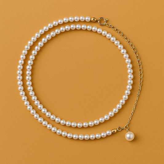 Minimalist Freshwater Pearl Beaded Necklace